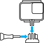 GoPro - HERO7 Silver - ATTACHING YOUR CAMERA TO MOUNTS Step 1 ATTACHING YOUR CAMERA TO MOUNTS Step 1