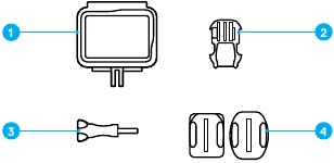 GoPro - HERO7 Silver - MOUNTING HARDWARE MOUNTING HARDWARE