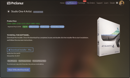 PRESONUS - Quantum 2626 - Downloading and running the Studio One installer Downloading and running the Studio One installer