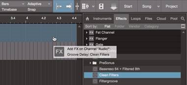 PRESONUS - Quantum 2626 - Drag-and-drop effects. Drag-and-drop effects.