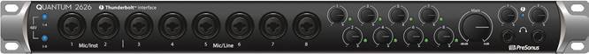 PRESONUS - Quantum 2626 - Front Panel Connections and Controls Front Panel Connections and Controls