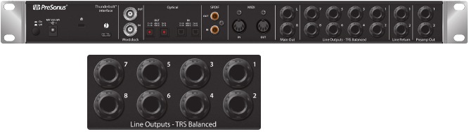 PRESONUS - Quantum 2626 - Line Outputs Line Outputs