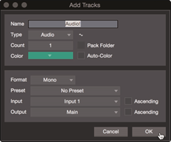 PRESONUS - Quantum 2626 - Recording an Audio Track Step 1 Recording an Audio Track Step 1
