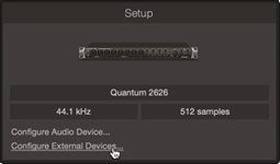 PRESONUS - Quantum 2626 - Setting up an external MIDI keyboard controller from the Start page Step 1 Setting up an external MIDI keyboard controller from the Start page Step 1