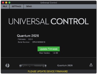 PRESONUS - Quantum 2626 - UC Surface Control Software Step 1 UC Surface Control Software Step 1