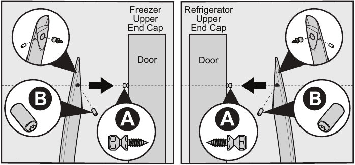 Frigidaire - FFSS2615TS - HANDLE INSTALLATION Step 1 HANDLE INSTALLATION Step 1