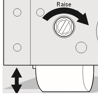 Frigidaire - FFSS2615TS - To level the cabinet using the front rollers To level the cabinet using the front rollers