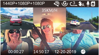 Vantrue - OnDash N4 - Inside Camera Bigger Inside Camera Bigger