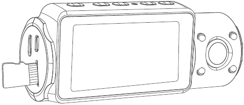 Vantrue - OnDash N4 - Installing a Memory Card (Recommend VANTRUE microSD Card) Installing a Memory Card (Recommend VANTRUE microSD Card)