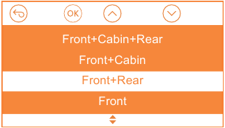 Vantrue - OnDash N4 - Switch Recording Mode/Resolution Front+Rear Mode Step 1 Switch Recording Mode/Resolution Front+Rear Mode Step 1