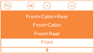 Vantrue - OnDash N4 - Switch Recording Mode/Resolution Front Mode Step 1 Switch Recording Mode/Resolution Front Mode Step 1