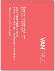 Vantrue - OnDash N4 - Warranty Card Warranty Card
