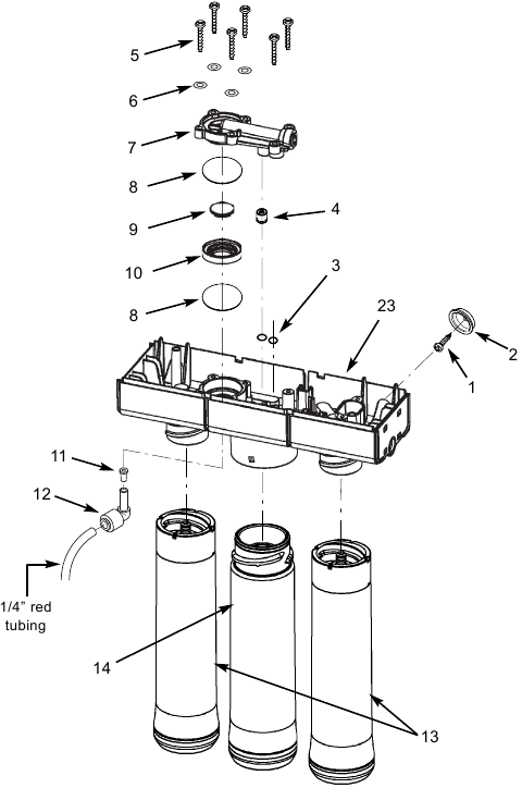 Whirlpool - WHER25 - Exploded View Step 1 Exploded View Step 1
