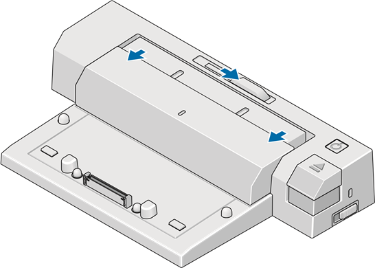 Dell - E-Port Plus - Docking Your Laptop Step 3 Docking Your Laptop Step 3