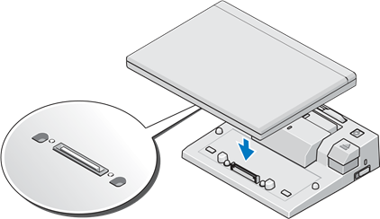 Dell - E-Port - Docking Your Laptop Step 5 Docking Your Laptop Step 5