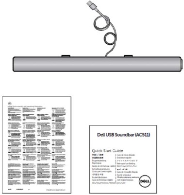 Dell - AC511 - Setting Up Your Dell USB Soundbar Step 1 Setting Up Your Dell USB Soundbar Step 1