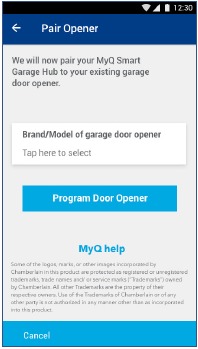 Chamberlain - Smart Garage MYQ-G0301 - Add New Device Step 5 Add New Device Step 5