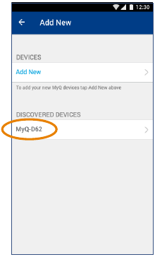 Chamberlain - Smart Garage MYQ-G0301 - Connect the Smart Garage Hub to the Wi-Fi Network Step 2 Connect the Smart Garage Hub to the Wi-Fi Network Step 2