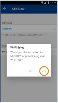 Chamberlain - Smart Garage MYQ-G0301 - Connect the Smart Garage Hub to the Wi-Fi Network Step 3 Connect the Smart Garage Hub to the Wi-Fi Network Step 3