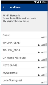 Chamberlain - Smart Garage MYQ-G0301 - Connect the Smart Garage Hub to the Wi-Fi Network Step 4 Connect the Smart Garage Hub to the Wi-Fi Network Step 4