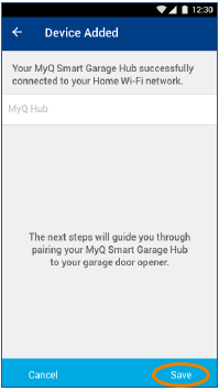 Chamberlain - Smart Garage MYQ-G0301 - Connect the Smart Garage Hub to the Wi-Fi Network Step 6 Connect the Smart Garage Hub to the Wi-Fi Network Step 6