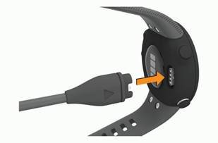 Garmin - FORERUNNER 45 - Charging the Device Charging the Device