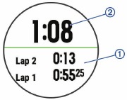 Garmin - FORERUNNER 45 - Using the Stopwatch Using the Stopwatch