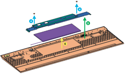 Corsair - K100 AIR - Battery Removal Step 2 Battery Removal Step 2