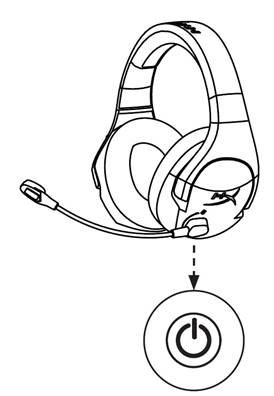 HYPERX - Cloud Stinger Wireless HX-HSCSW-BK - Manually Pairing Headset and Wireless Adapter Step 2 Manually Pairing Headset and Wireless Adapter Step 2