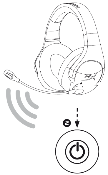 HYPERX - Cloud Stinger Wireless HX-HSCSW-BK - Using with Nintendo Switch Step 2 Using with Nintendo Switch Step 2