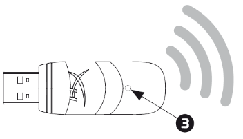 HYPERX - Cloud Stinger Wireless HX-HSCSW-BK - Using with PS4 Step 3 Using with PS4 Step 3