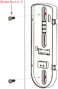 ADT - Pulse DBC845 - Installing Hardware - Installing the Screws - Step 5 Installing Hardware - Installing the Screws - Step 5