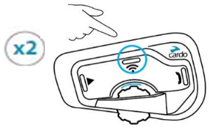 cardo - FREECOM 4+ - To start or end communication with Rider 2 Step 2 To start or end communication with Rider 2 Step 2
