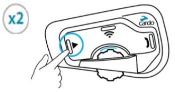 cardo - FREECOM 4+ - To turn on the FM radio To turn on the FM radio