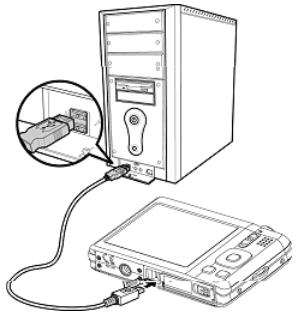AgfaPhoto - OPTIMA 1 - Connecting the Camera to a PC Connecting the Camera to a PC