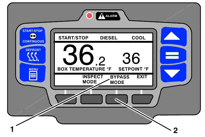 Carrier - Transicold X4 7300 - Enter Emergency Bypass Mode Enter Emergency Bypass Mode