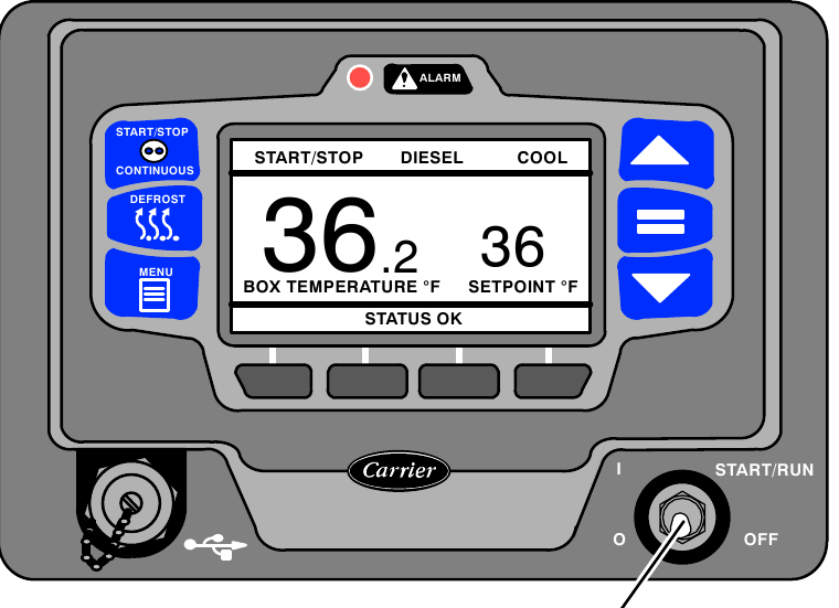 Carrier - Transicold X4 7300 - STOPPING UNIT STOPPING UNIT