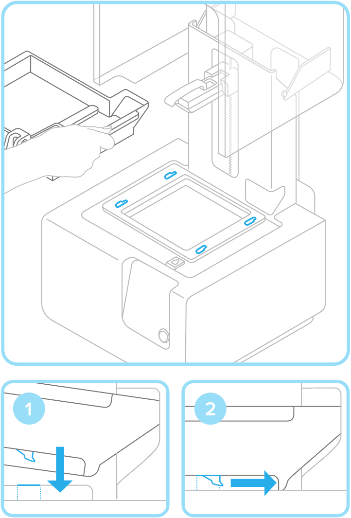 Formlabs - Form 2 - Insert Resin Tank with Wiper Insert Resin Tank with Wiper