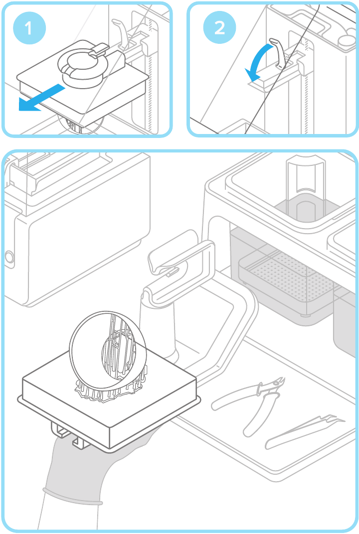 Formlabs - Form 2 - Remove the Build Platform Remove the Build Platform