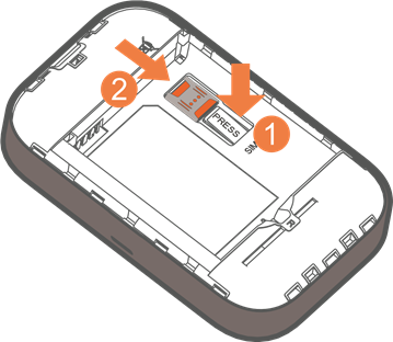 Alcatel - LINKZONE 2 - Removing the SIM card Removing the SIM card