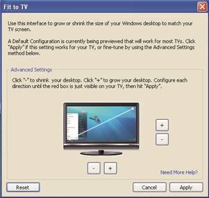Dell - D3100 - Fit to TV configuration Step 1 Fit to TV configuration Step 1