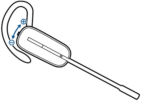 Plantronics - Savi W740-M - Adjust Your Headset Volume Step 1 Adjust Your Headset Volume Step 1