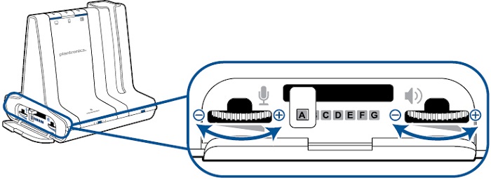 Plantronics - Savi W740-M - Adjust Your Headset Volume Step 2 Adjust Your Headset Volume Step 2