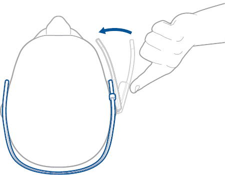 Plantronics - Savi W740-M - Behind-the-Head Assembly Step 5 Behind-the-Head Assembly Step 5