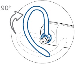 Plantronics - Savi W740-M - Left Over-the-Ear Assembly Step 2 Left Over-the-Ear Assembly Step 2