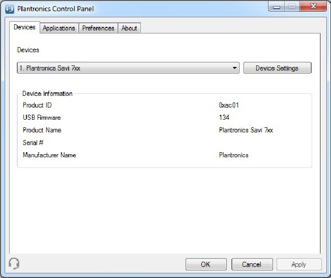 Plantronics - Savi W740-M - Plantronics Control panel Plantronics Control panel