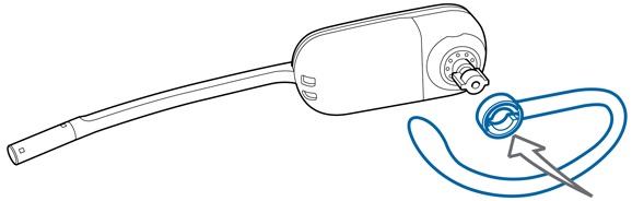 Plantronics - Savi W740-M - Right Over-the-Ear Assembly Step 1 Right Over-the-Ear Assembly Step 1