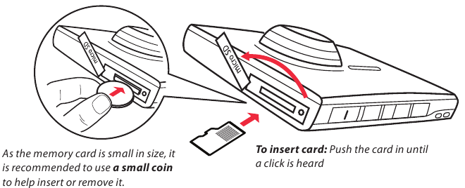 RCA - Small Wonder EZ218BK - Inserting (or removing) memory card Inserting (or removing) memory card