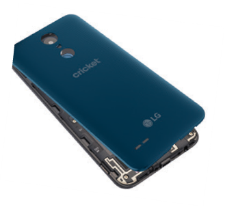 LG - Risio 3 - Inserting the Battery and the Cards - Step 1 Inserting the Battery and the Cards - Step 1