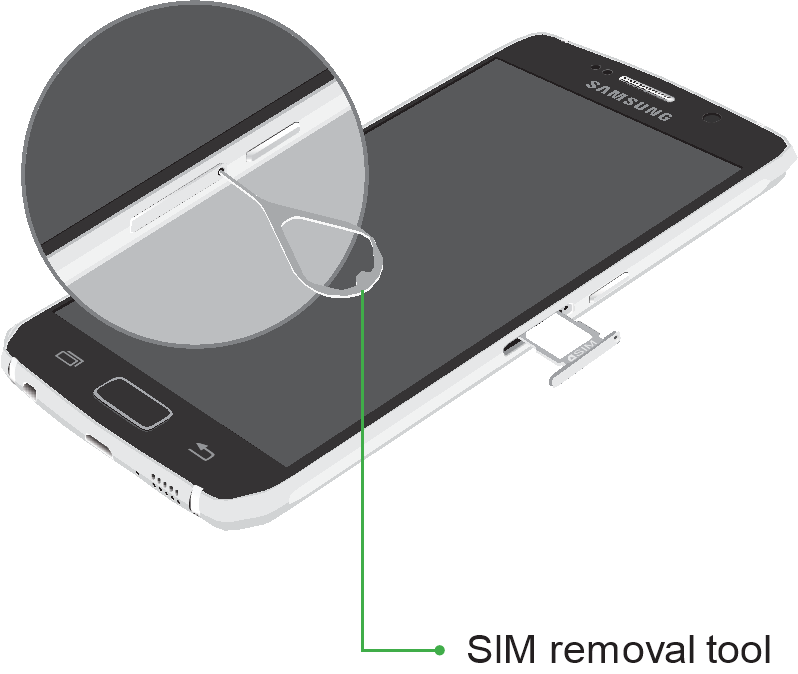Samsung - Galaxy S 6 - Inserting SIM Card Inserting SIM Card